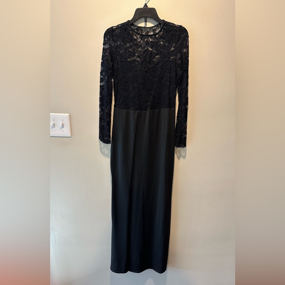 Black maxi dress